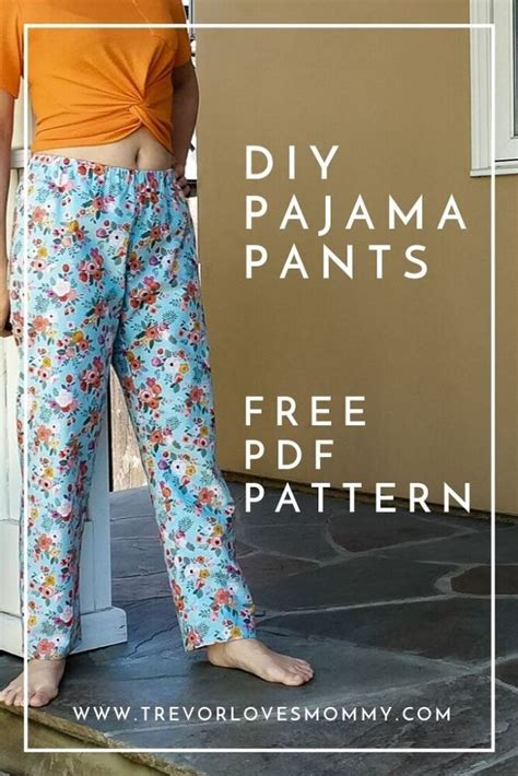 free pajama pants pattern pdf